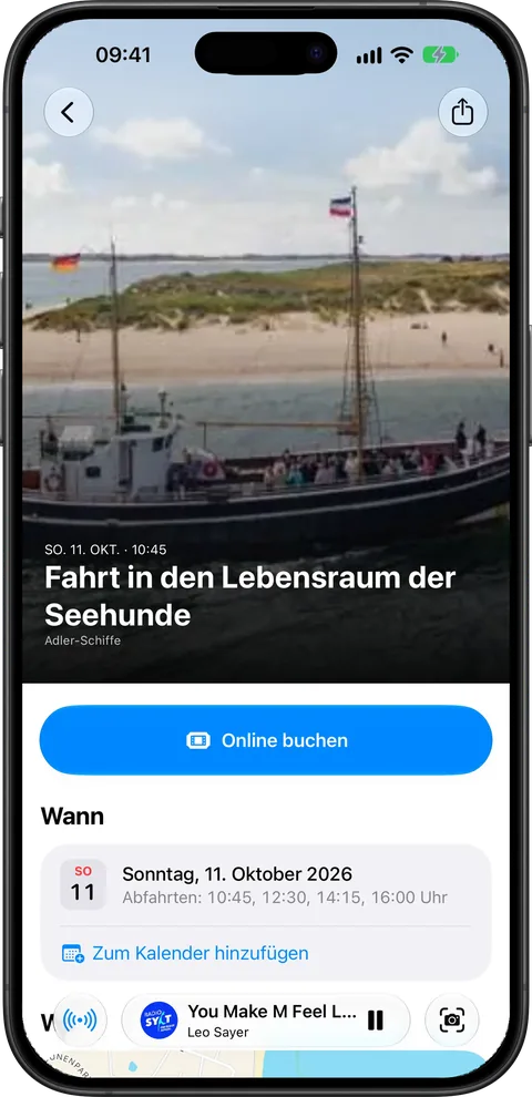 Veranstaltung: Fahrt in den Lebensraum der Seehunde